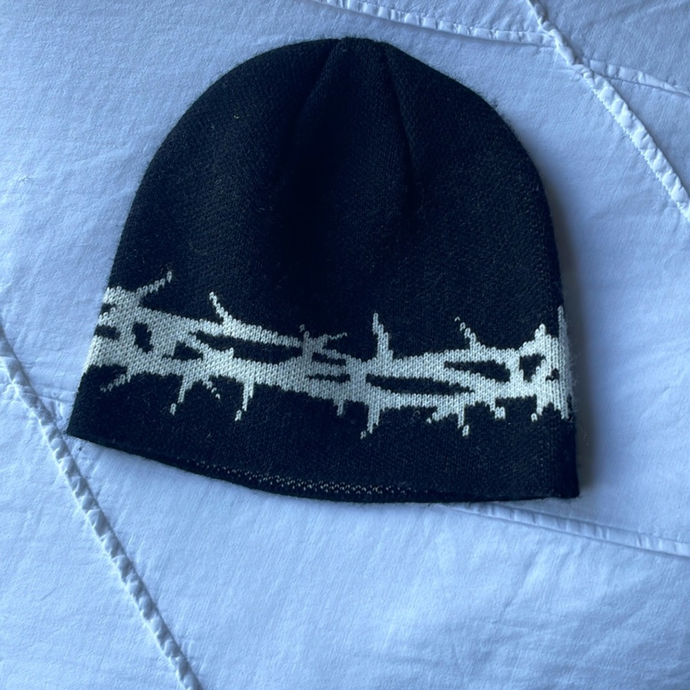 Black Goth Beanie